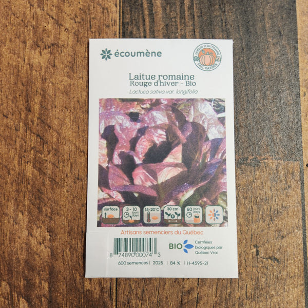 Organic Red Winter Romaine Lettuce