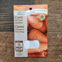 'Chantenay à Cœur Rouge' carrot on organic ribbon