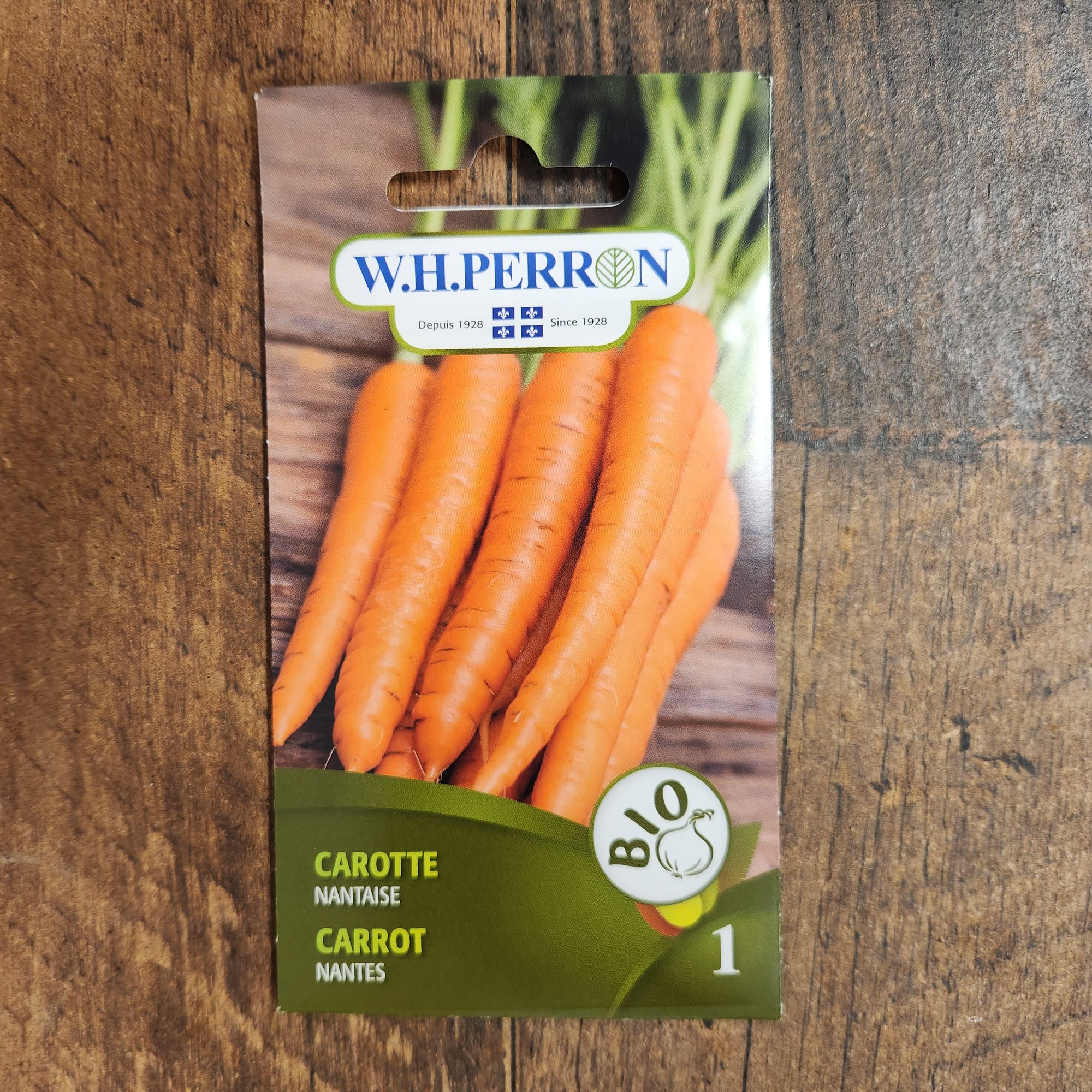 Carrot 'Nantes Improved' organic