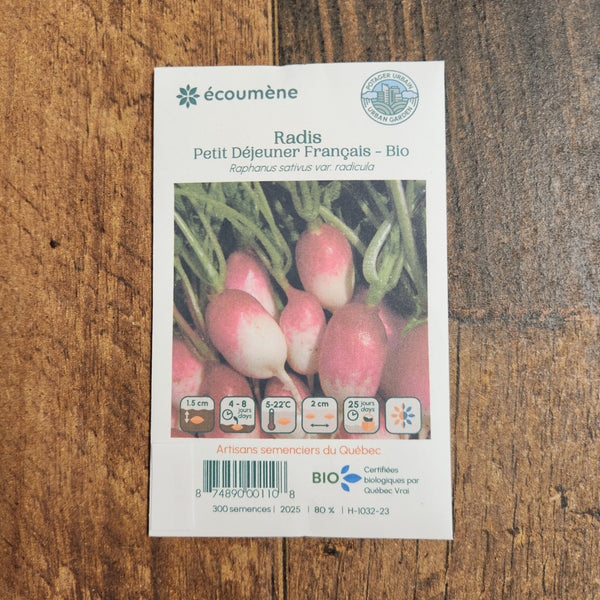 Organic 'French Lunch' radish