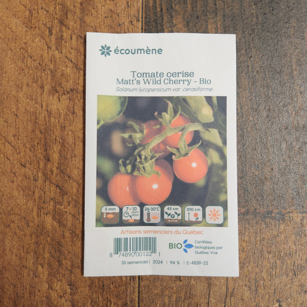 Tomate Cerise ‘Matt’s Wild Cherry’ bio