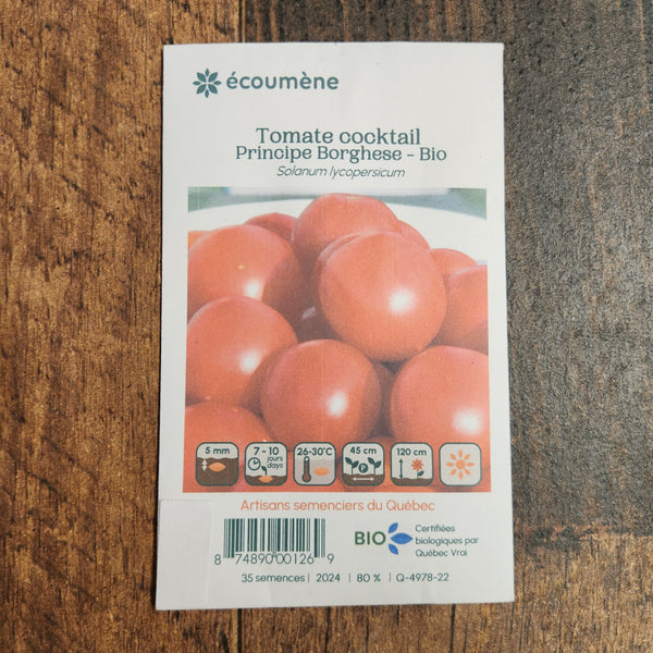 Organic Cocktail Tomato 'Principe Borghese'