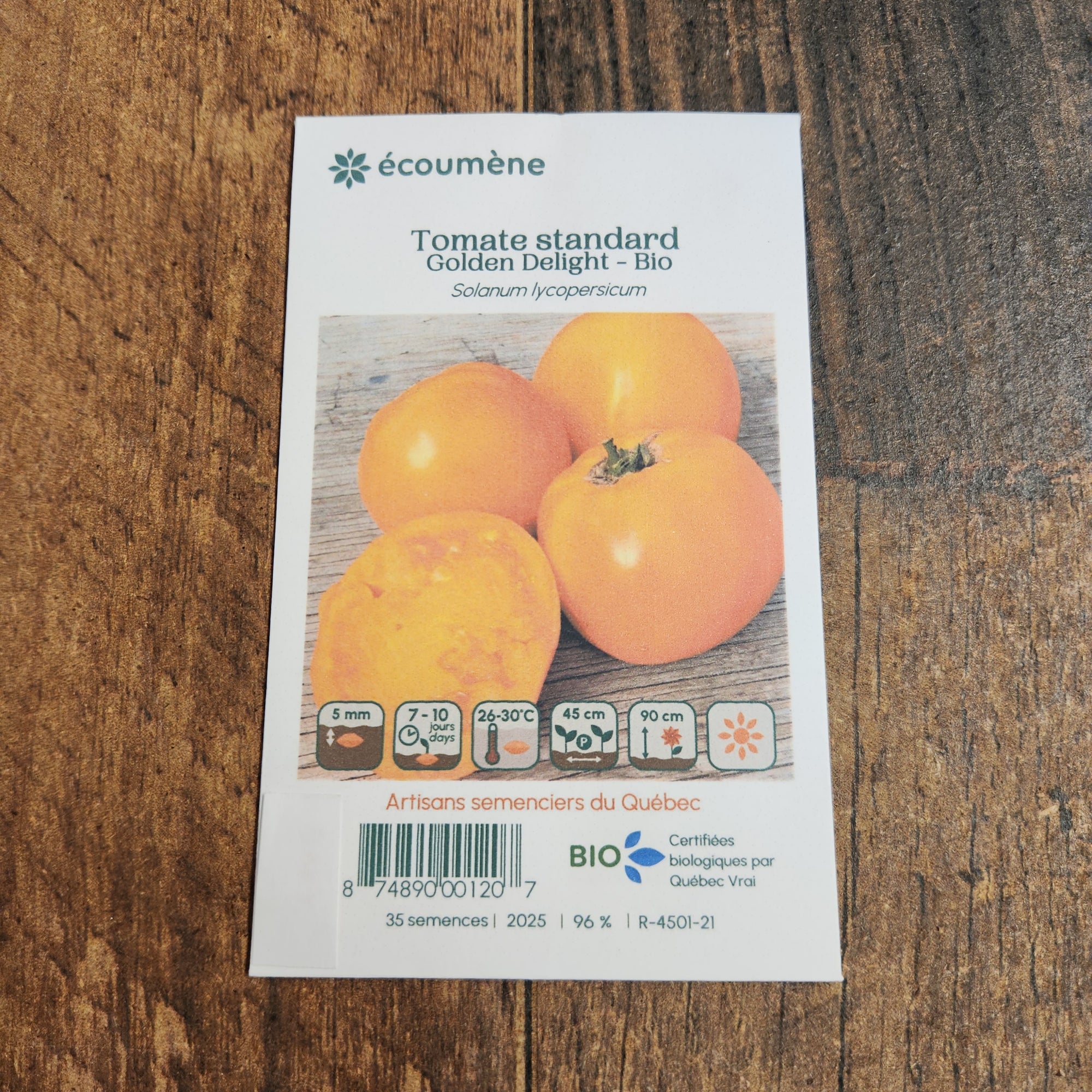 Organic 'Golden Delight' Tomato