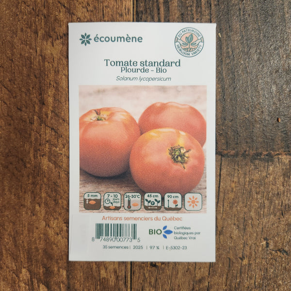 Organic 'Plourde' tomato