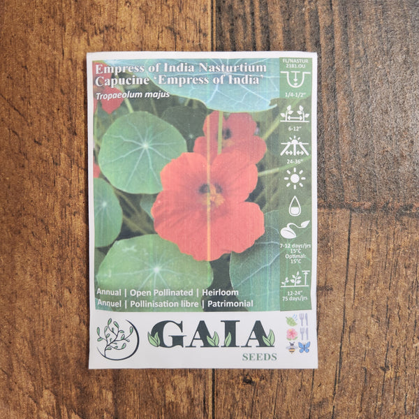 Nasturtium 'Empress of India'