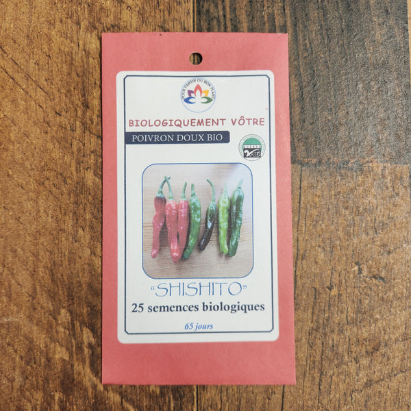 Organic green pepper 'Shishito'