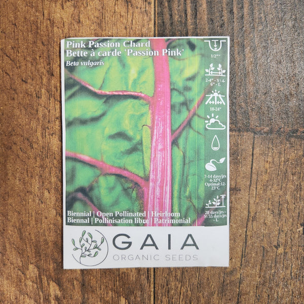 Swiss chard 'Pink Passion' Organic 