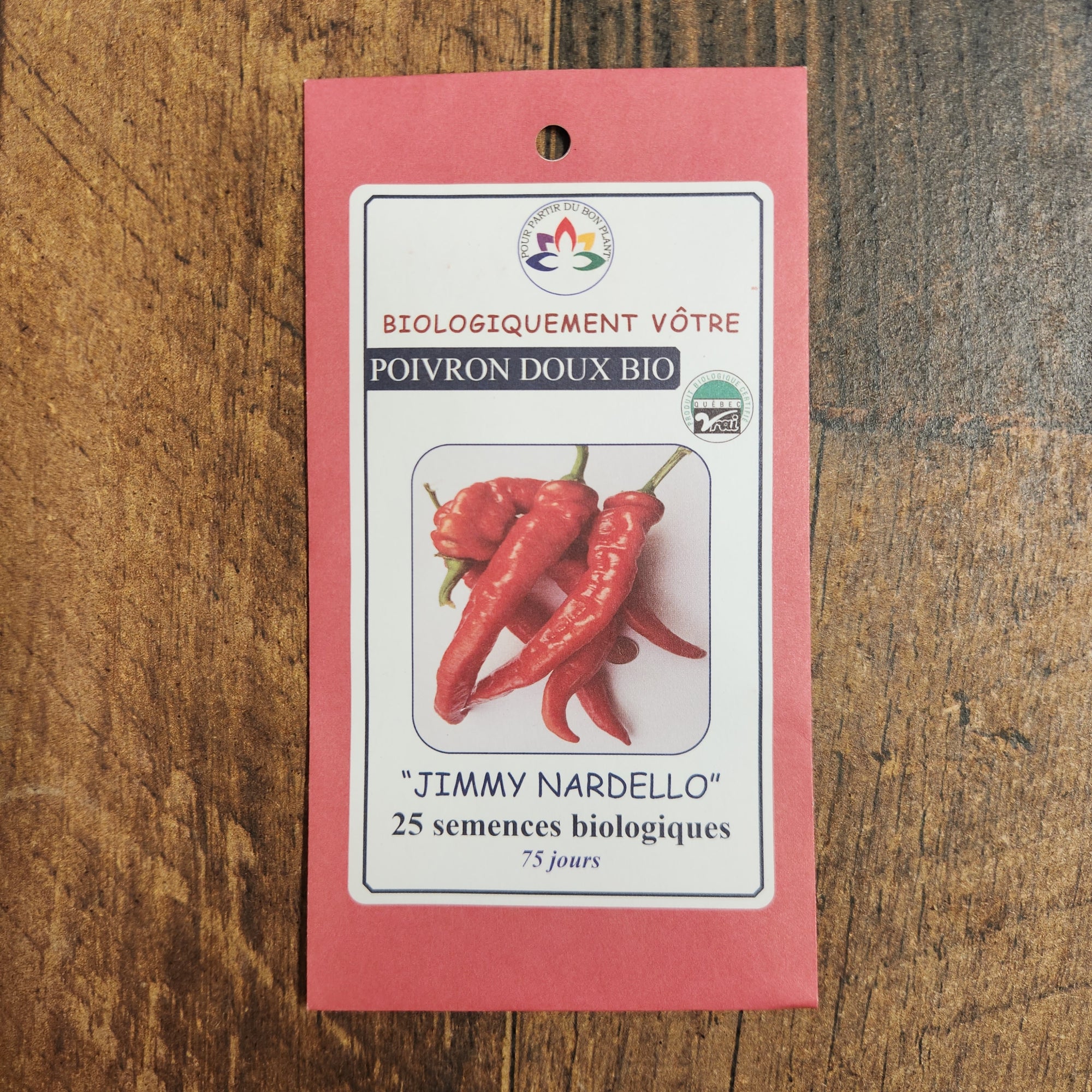 Poivron rouge 'Jimmy Nardello' bio