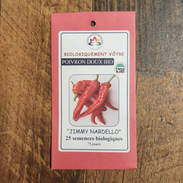 Poivron rouge 'Jimmy Nardello' bio