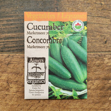 Organic Cucumber 'Marketmore 76'
