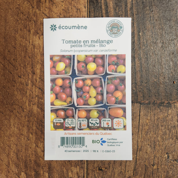 Tomates en mélange petits fruits bio