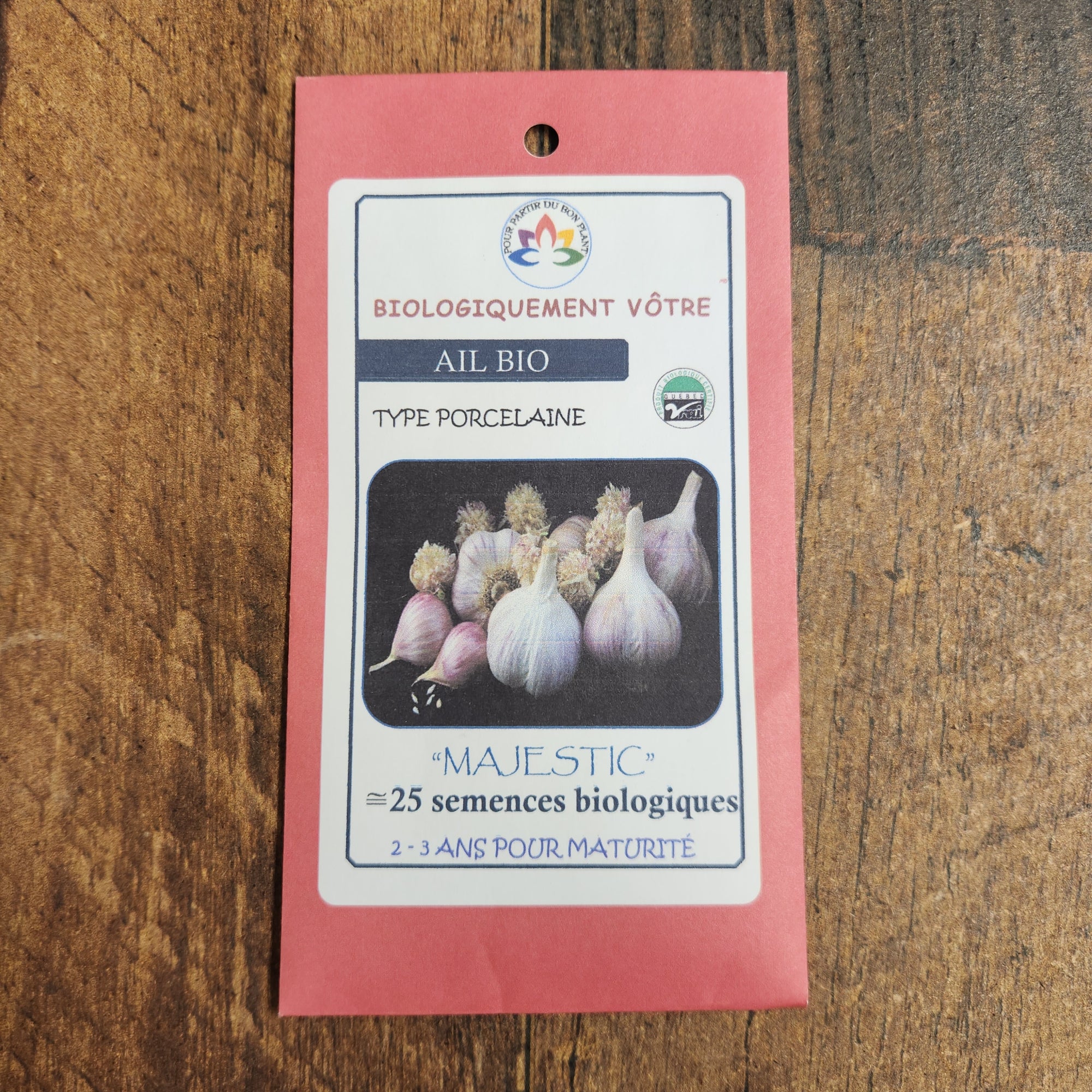 Organic 'Majestic' garlic