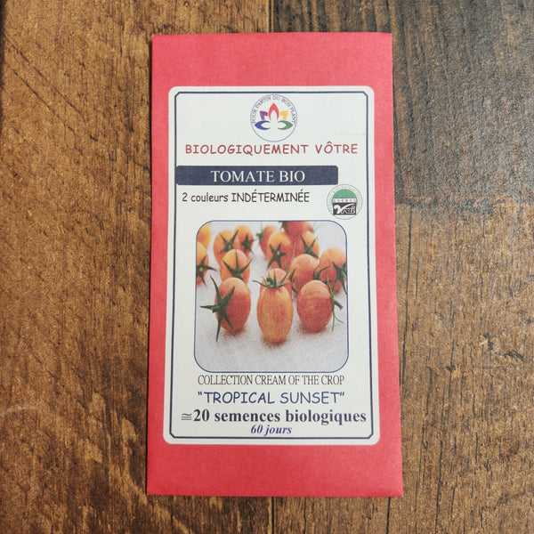 Organic 'Tropical Sunset' Marbled Cherry Tomato