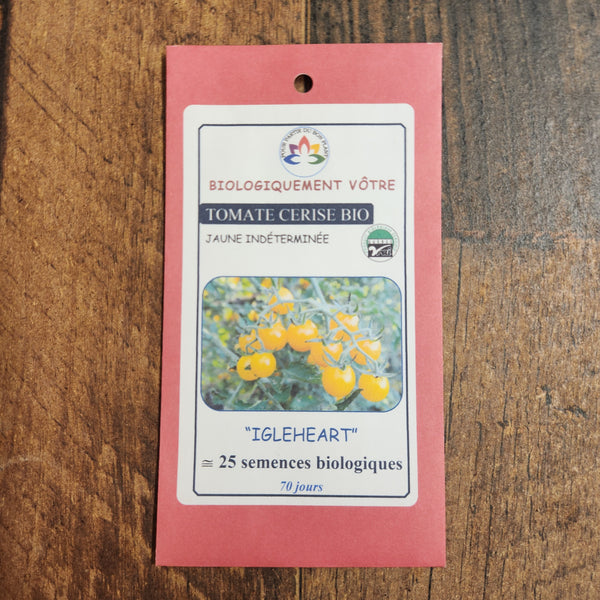 Tomate cerise jaune 'Igleheart' bio