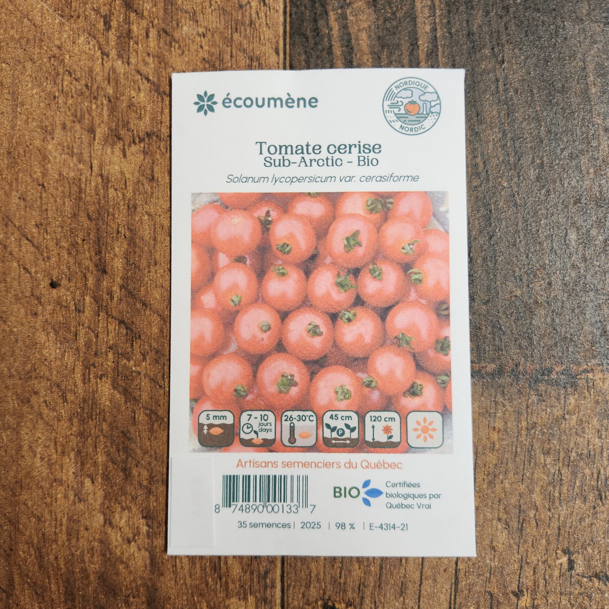 Organic Cherry Tomato 'Sub-Arctic'