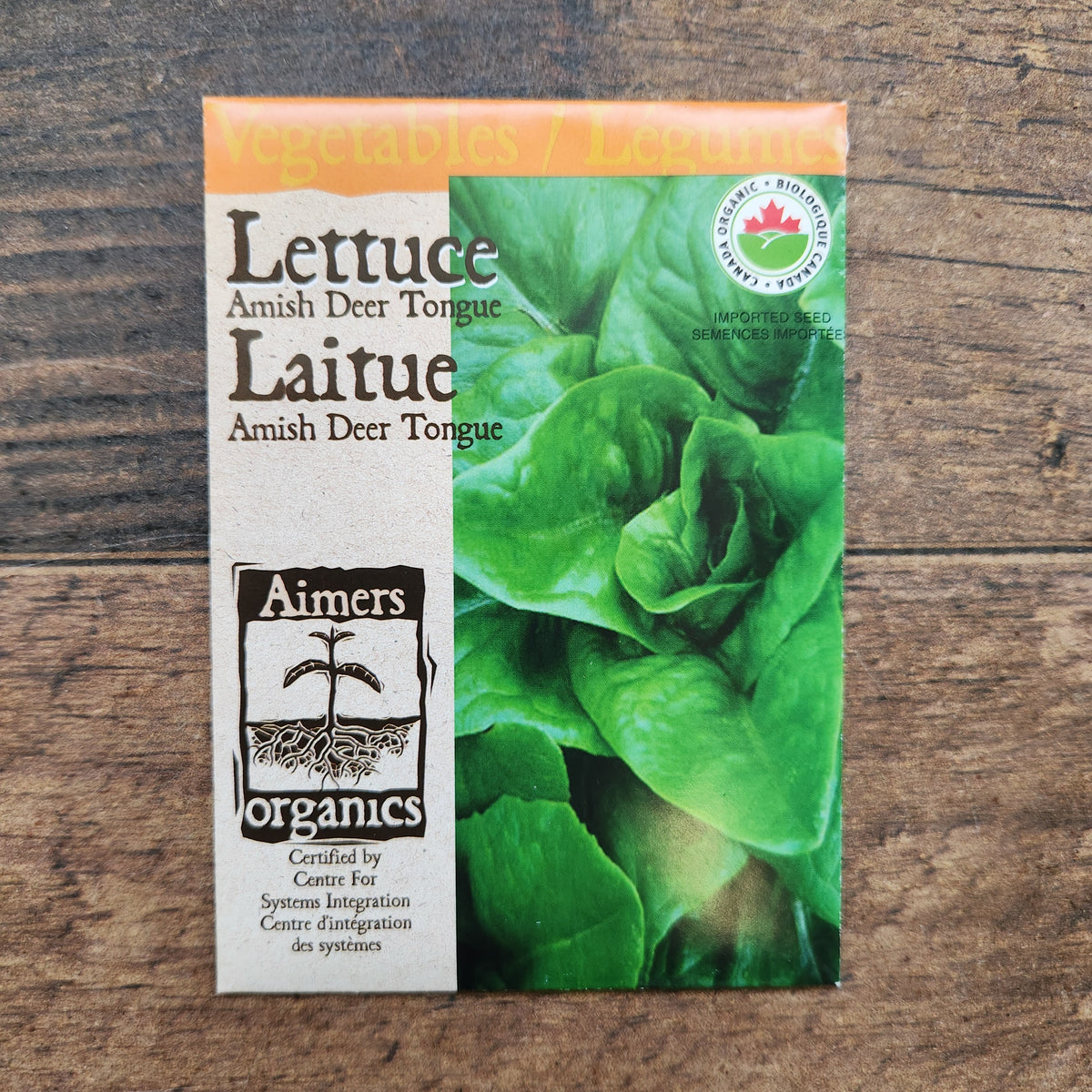 Organic 'Amish Deer Tongue' Lettuce