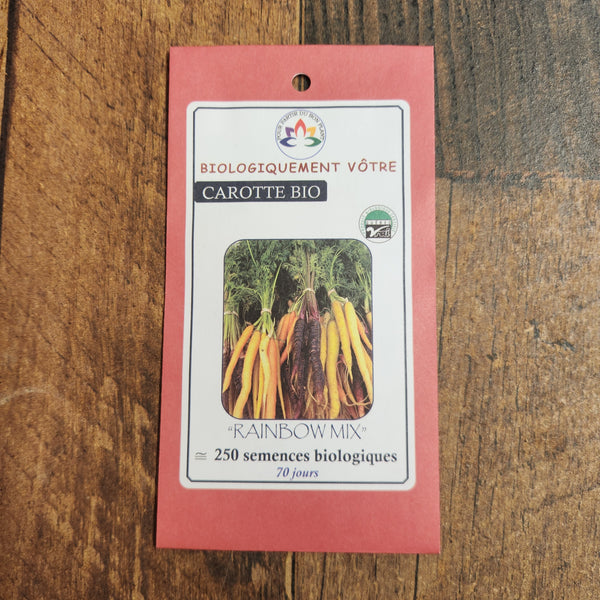 Organic 'Rainbow' Carrot Mix