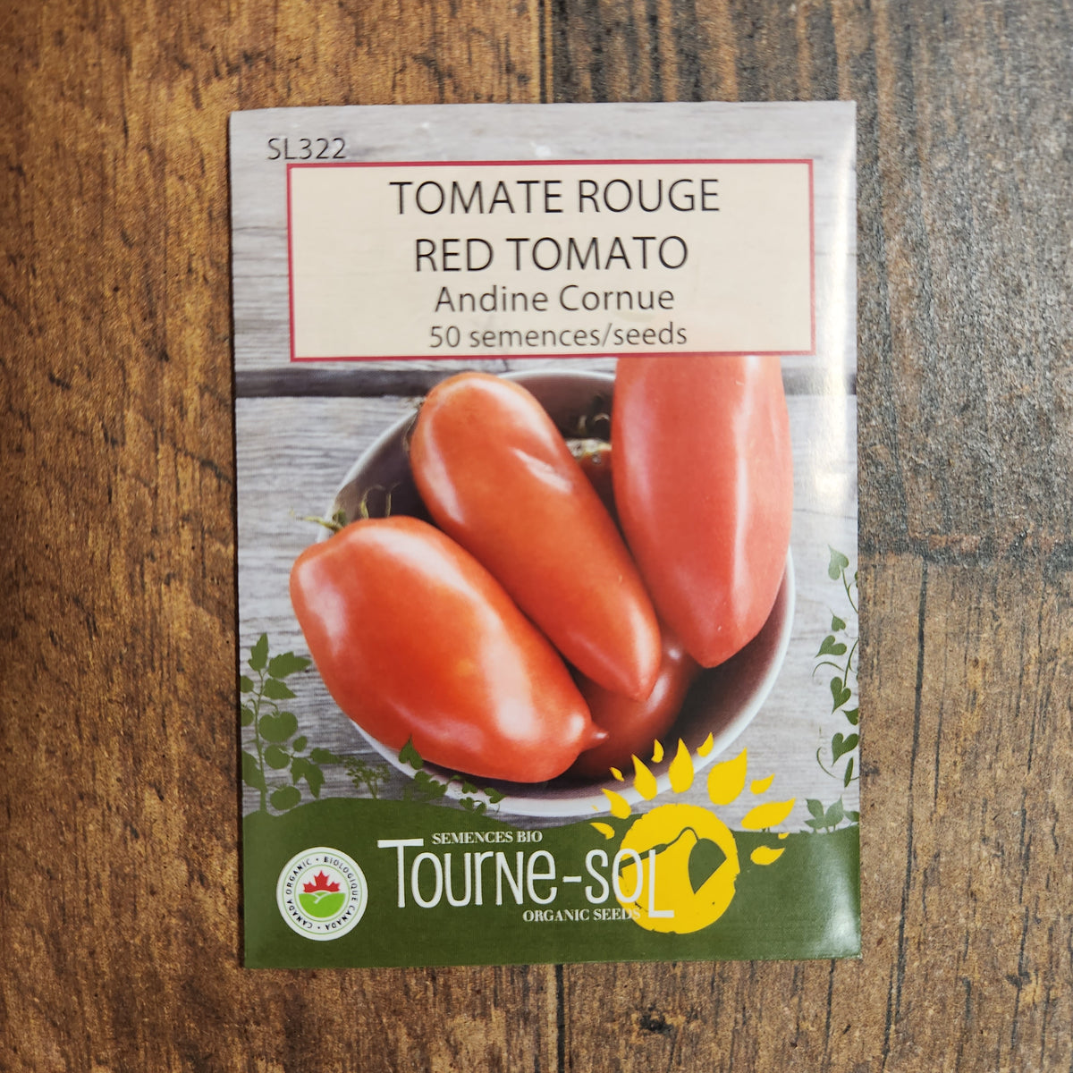 Tomate ‘Andine Cornue’ (<em>Solanum lycopersicum</em>)
