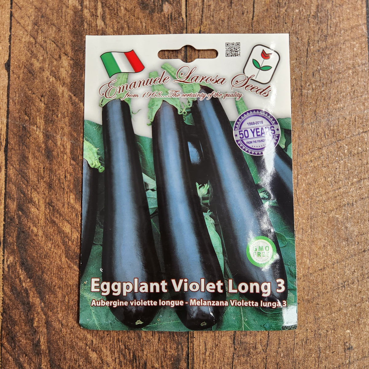 Semences Aubergine 'Longue violette n°3' (Solanum melongena)