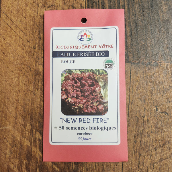 Organic 'New Red Fire' Red Leaf Lettuce