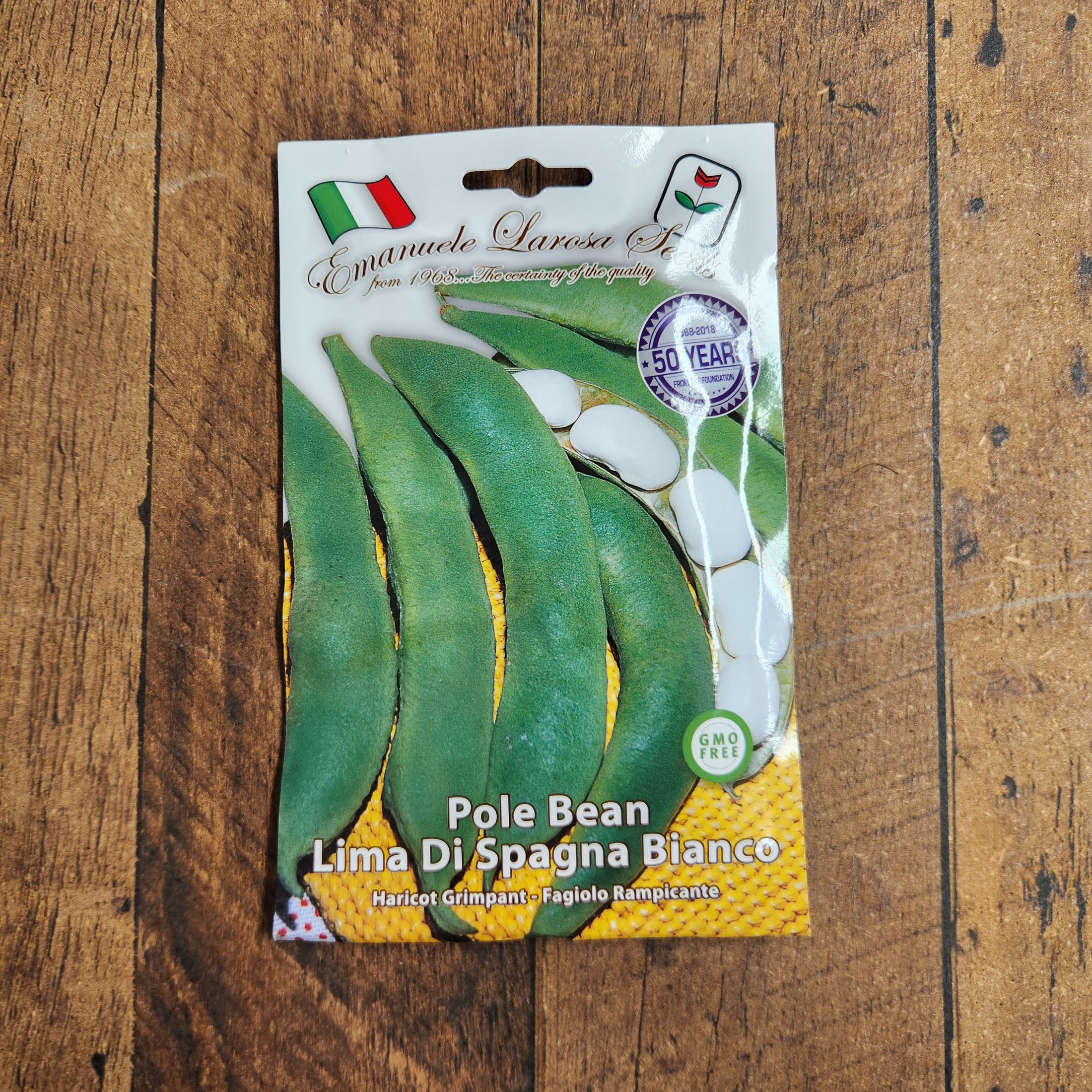 Pole bean 'Lima Di Spagna Bianco'