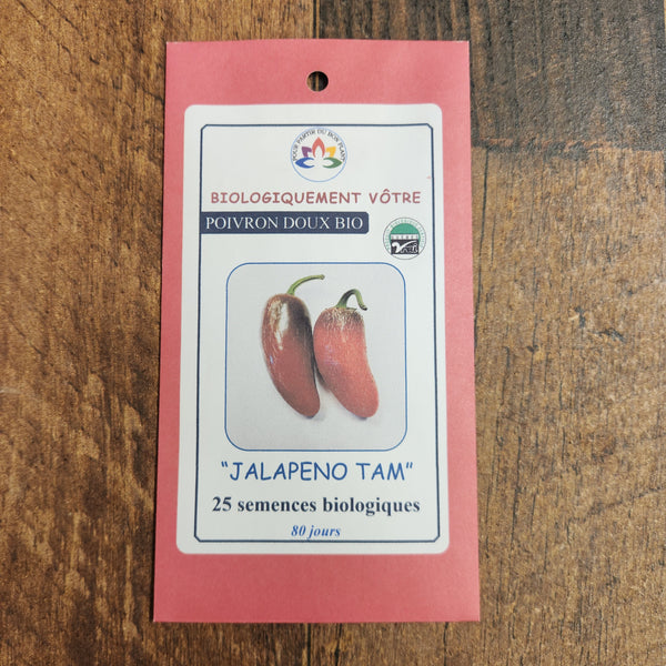 Organic 'Jalapeno Tam' red pepper