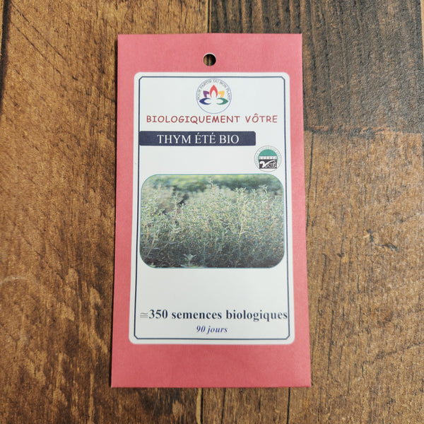 Organic summer thyme