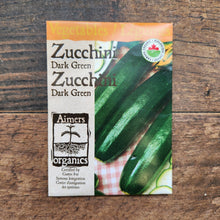 Organic Zucchini 'Dark Green'