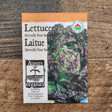 Organic 'Merveille des Quatre Saisons' Lettuce