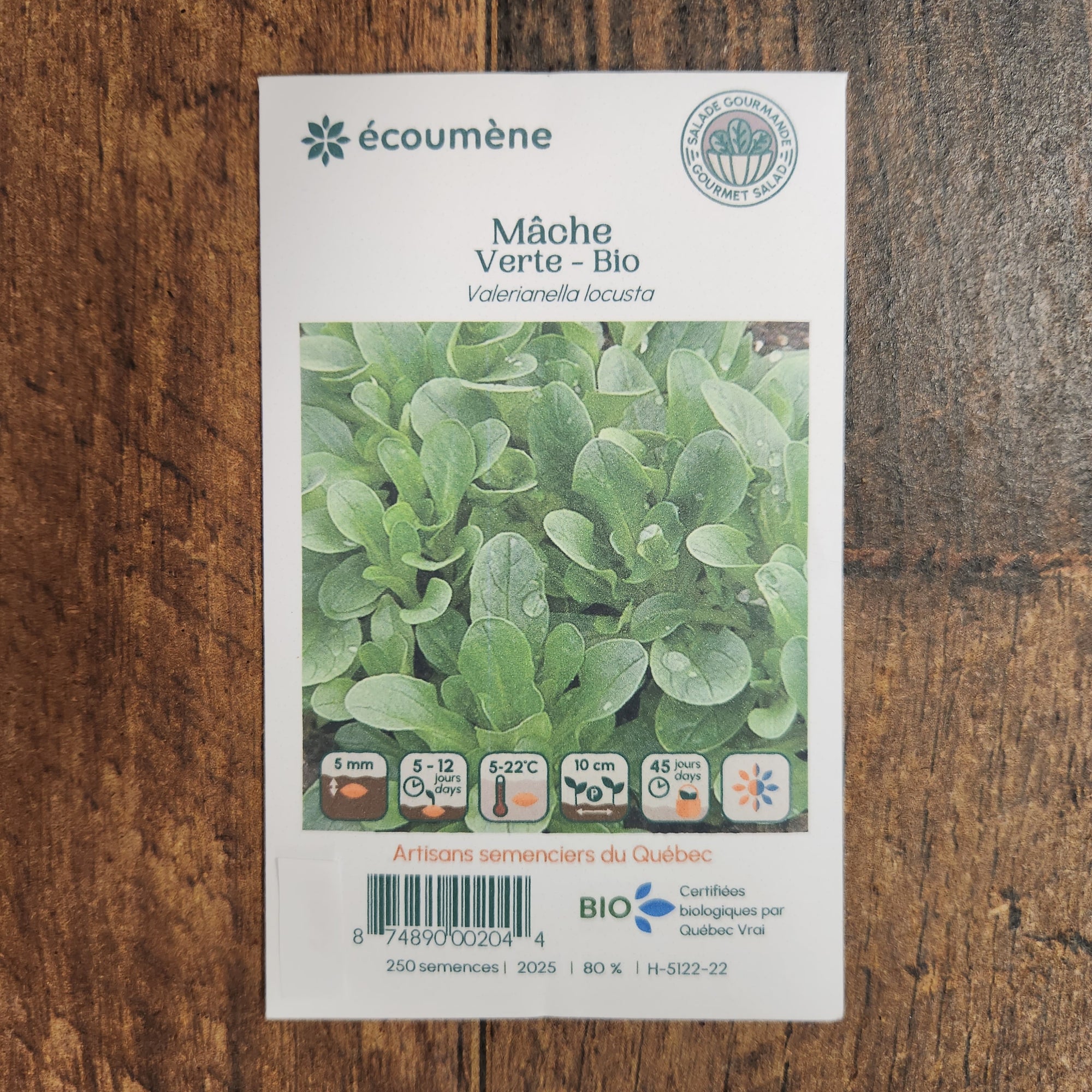 Organic Green Lamb's Lettuce