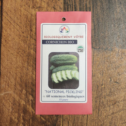 Organic 'National Pickling' Gherkin Cucumber