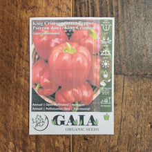 Sweet Pepper 'King Crimson' organic
