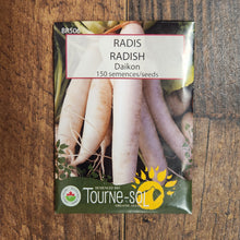 Organic daikon radish