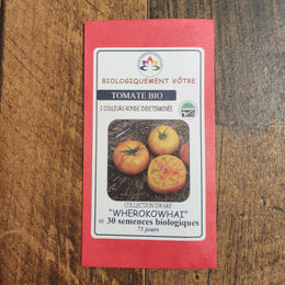 Organic 'Wherokowhai' marbled tomato