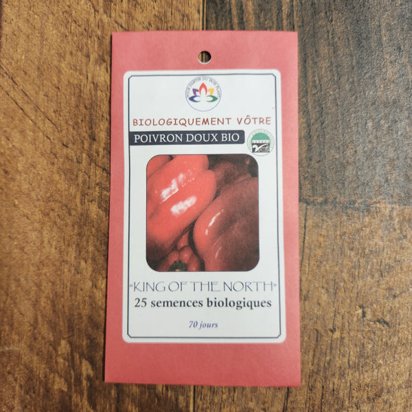 Organic 'King of the North' red pepper