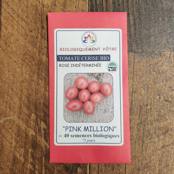 Organic Pink Million Cherry Tomato