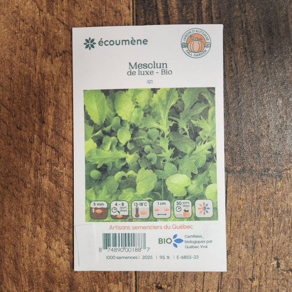 Organic luxury mesclun