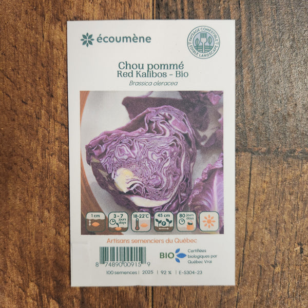 Organic Red Kalibos Red Cabbage