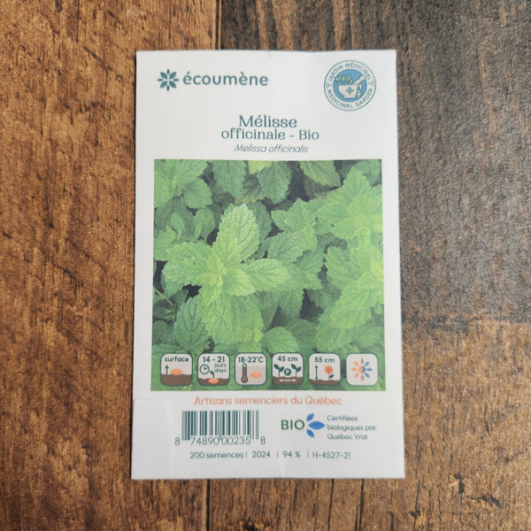 Mélisse officinale bio