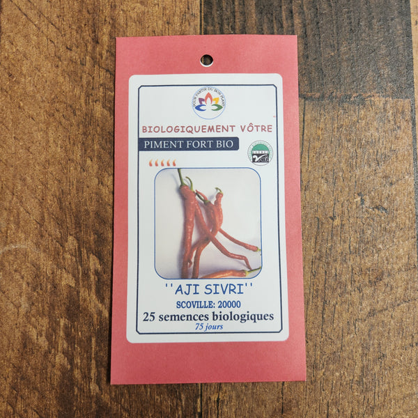  Hot Pepper 'Aji Sivri' organic