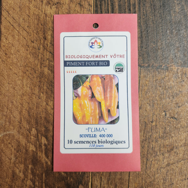 Organic 'Puma' hot pepper
