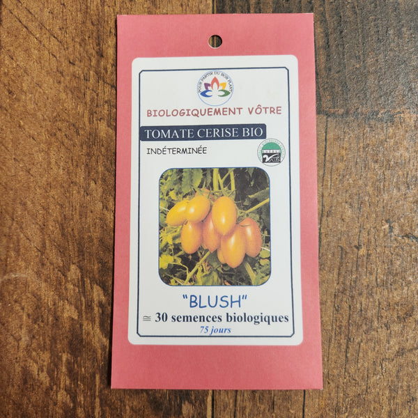 Organic 'Blush' Elongated Marbled Cherry Tomato