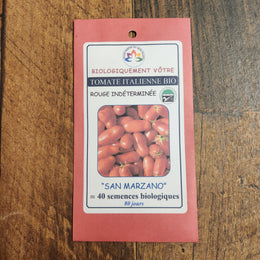 Organic Italian tomato 'San Marzano'