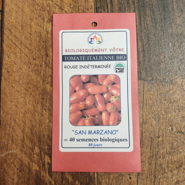 Organic Italian Tomato 'San Marzano'