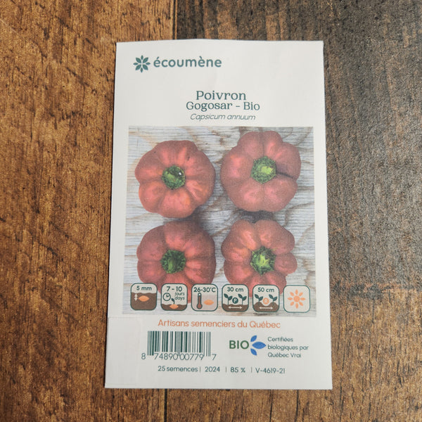 Organic red pepper 'Gogosar'