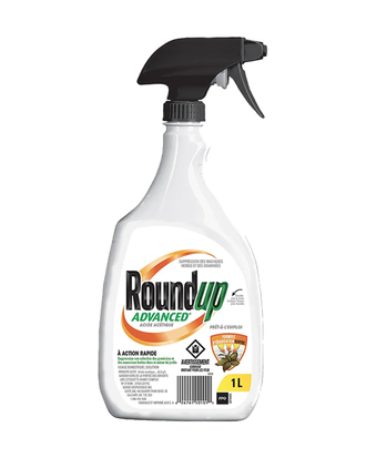 Herbicide Acide Acétique Avancé Roundup — photo sur fond blanc