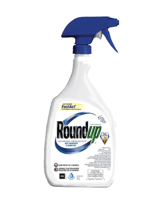 Herbicide Anti-Graminées et Mauvaises Herbes Roundup — photo sur fond blanc