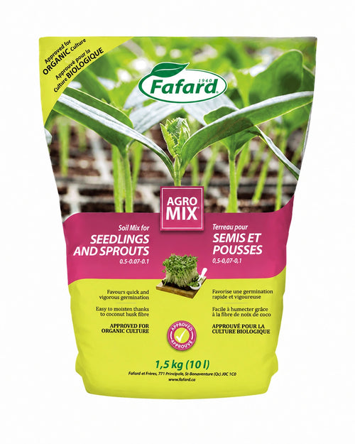 Terreau Pour Semis et Pousses Fafard AGROMIX® 0.5-0.07-0.1