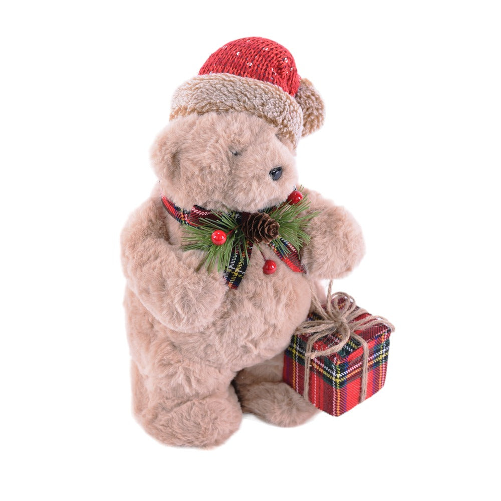 Ours avec chapeau et boîte-cadeau