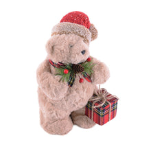 Ours avec chapeau et boîte-cadeau